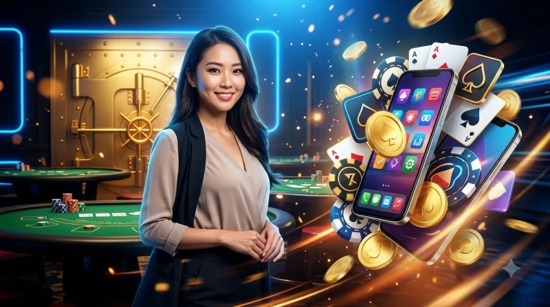 loi-vao-hoanh-trang-cua-casino-ww88-voi-anh-sang-neon-va-vang-bai-va-chip-bay-lo-lung Lối vào hoành tráng của Casino WW88 với ánh sáng neon và vàng, bài và chip bay lơ lửng