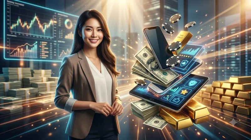 Thiết bị hiển thị trò chơi roulette trực tuyến với chip casino, minh họa cho việc chọn nền tảng chơi roulette uy tín.